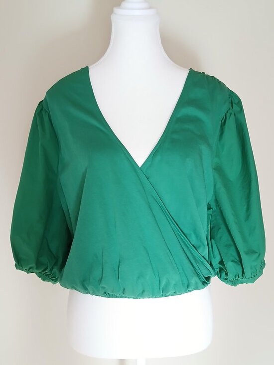 Nation Ltd Charlene Top In Verdant Green Size Large - Picture 4 of 9